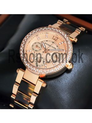 Michael Kors Ladies Rose Gold Pink Dial Watch  Price in Pakistan