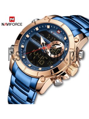 NAVIFORCE NF9163 Stainless Steel Dual Time Wrist Watch Price in Pakistan