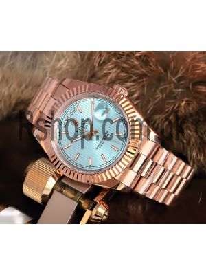 Rolex Day Date Blue Dial Rose Gold  Pakistan, 