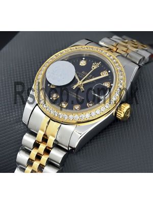 Rolex Lady- Diamond Black Dial Watch Price in Pakistan
