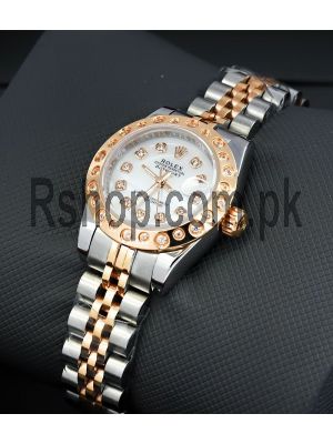 Rolex Lady Datejust Mother Of Pearl Diamond Dial Watch Price in Pakistan