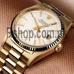 Rolex Oyster Perpetual Datejust White Dial Watch Price in Pakistan