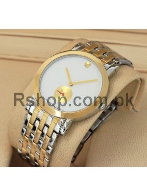 Movado Two Tone White Dial Watch Price in Pakistan