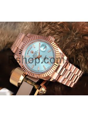 Rolex Day Date Blue Dial Rose Gold  Pakistan, 