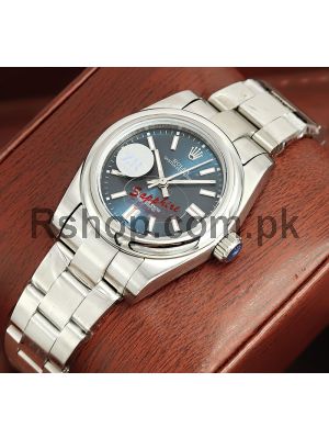 Rolex Oyster Perpetual Blue Dial Ladies Swiss Watch Price in Pakistan