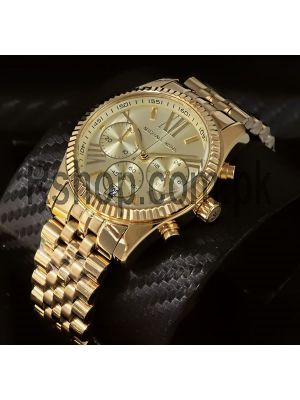 Michael Kors MK5556 Ladies Lexington Gold-Tone Chronograph Watch Price in Pakistan
