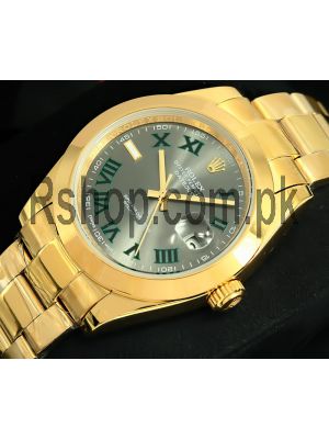 Rolex Datejust Gold Gray Dial Watch 2021 