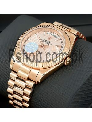 Rolex Day-Date SunDuast Stripe Dial Swiss Watch Price in Pakistan