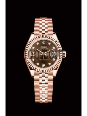 Rolex Lady-Datejust Brown Diamond Dial Watch Price in Pakistan