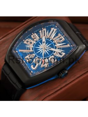 Franck Muller Yachting Collection Blue Dial Black Watch Price in Pakistan
