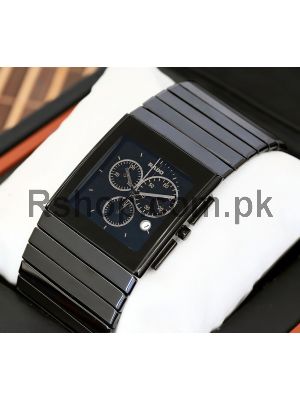Rado Men's Ceramic Black Dial Chronograph Quartz Bracelet Watch Price in Pakistan